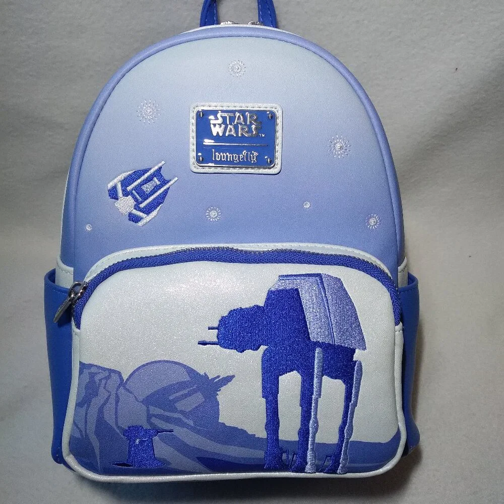 2025 Disney Parks Loungefly Star Wars Hoth Echo Base AT-AT Mini Backpack NEW Tag